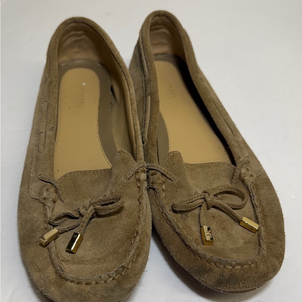 Michael Kors Tan Suede driving shoes size 8M‎